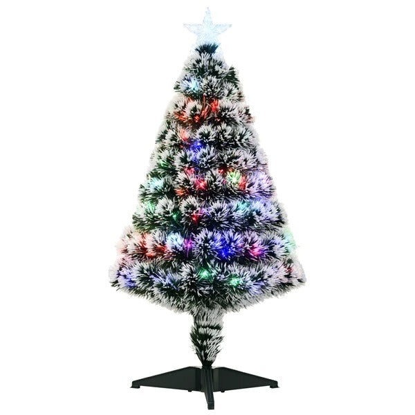 CA Local 3 ft Pre-Lit LED Optical Fiber Christmas Tree W  Stand