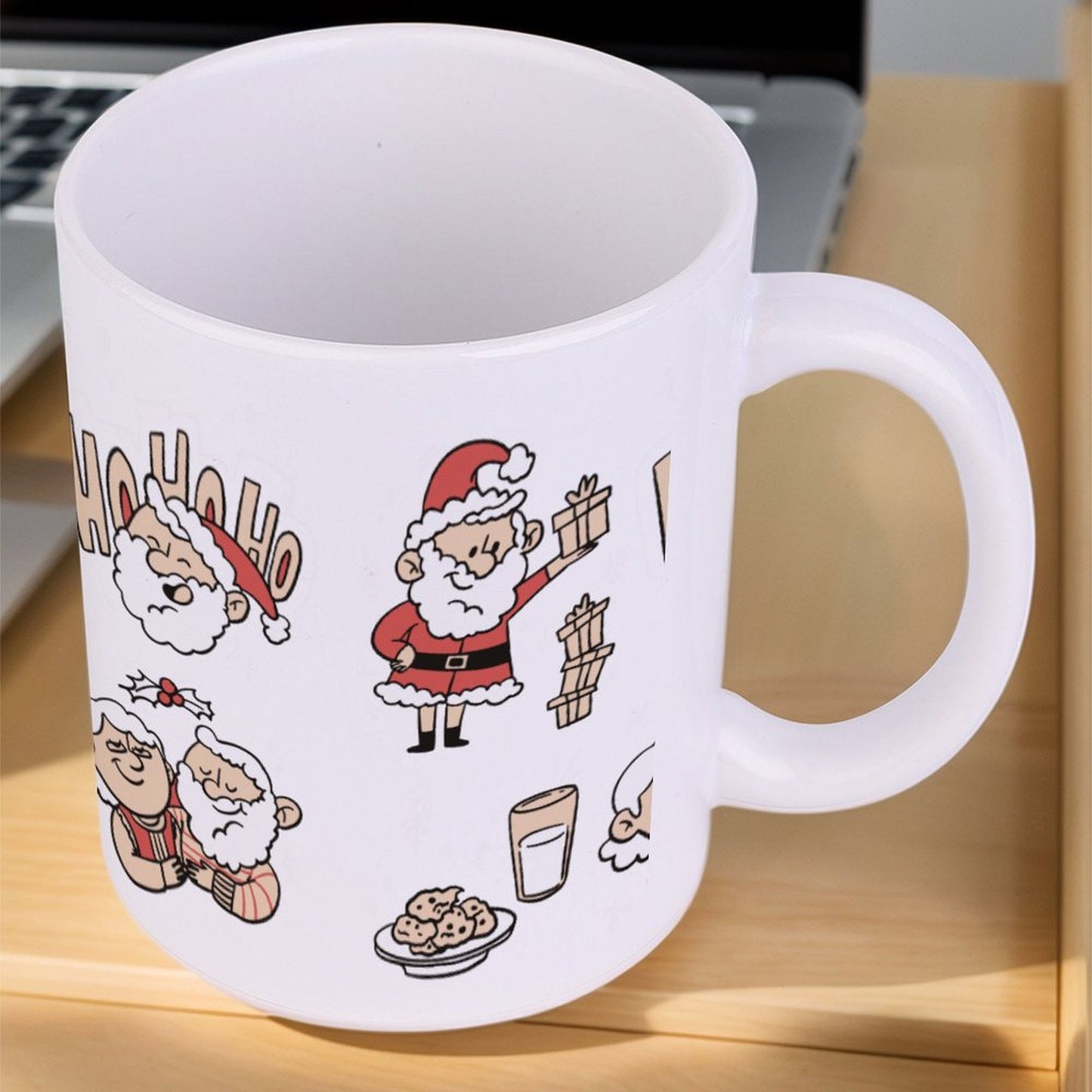 POD US Local White mug with full print, Christmas, Santa 0038