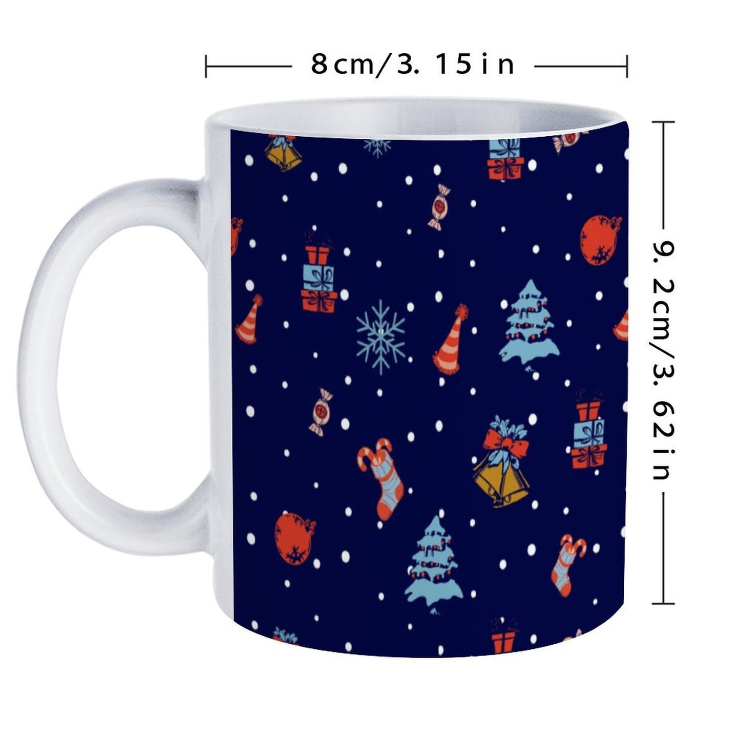 POD US Local White mug with full print, Christmas 0062