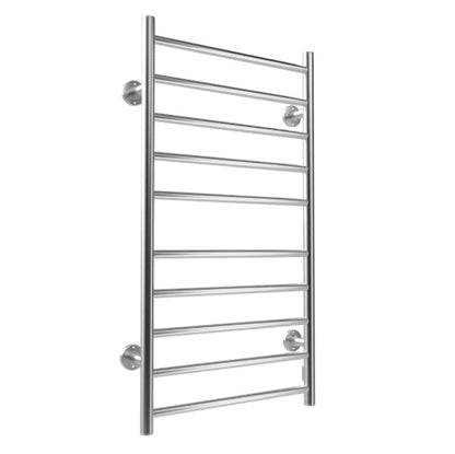 US Local Electric Heated Towel Rack For Bathroom, Wall Mounted Towel Warmer, 10 Stainless Steel Bars Drying Rack