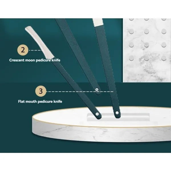 US Local 12-Piece Stainless Steel Nail Care Kit