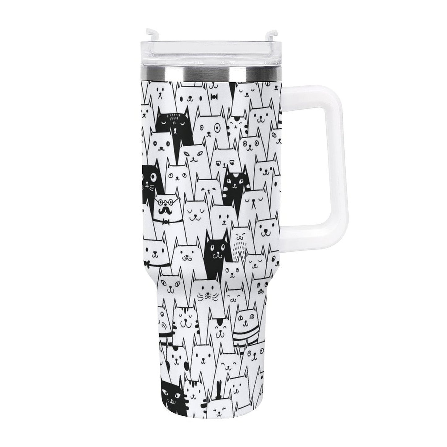 PHDT00377 POD US Local Tumbler 40 oz Large Capacity Car Cup Funny Cat