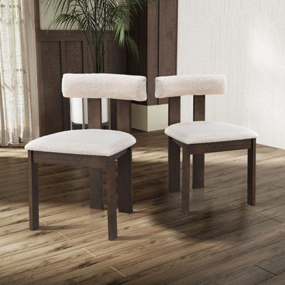 US Local Set Of 2 Wooden Dining Chairs