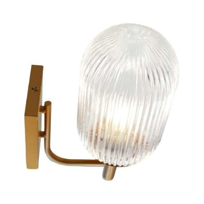 US Local Dewdrop Wall Lamp - Bronze And Clear