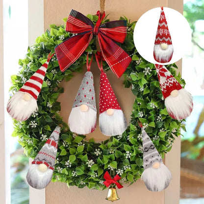 US Local 8 Packs Christmas Gnomes Ornaments Handmade Swedish Gnome Plush Xmas Tree Hanging Decorations Cute Scandinavian Santa Elf For Holiday New Year Home Decor