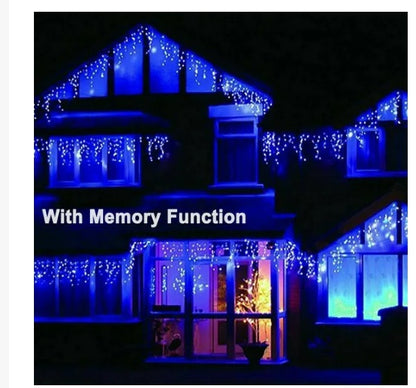 US Local Curtain Icicle Lights Wedding Party LED Fairy Christmas Indoor Outdoor