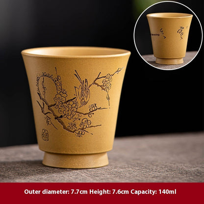 Yixing Purple Sand Pile Painting Personal Cup