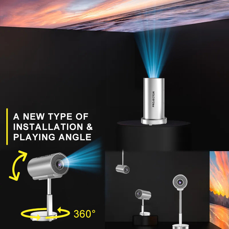 X5 Smart Hidden PTZ Bracket Android HD Bluetooth Projector For Home Use