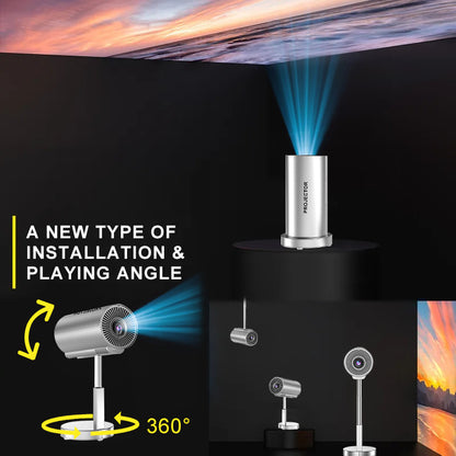 X5 Smart Hidden PTZ Bracket Android HD Bluetooth Projector For Home Use