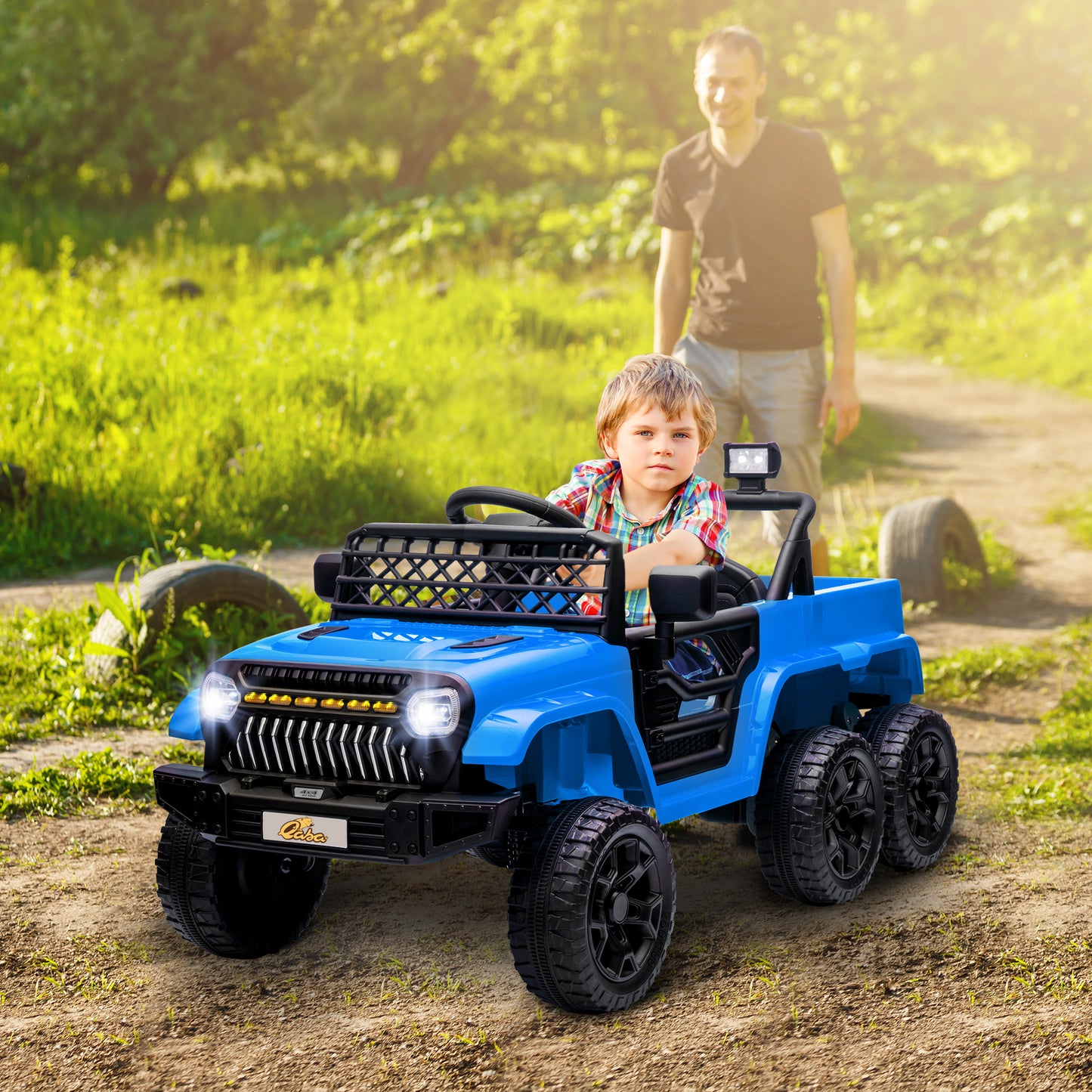 US Local 12V 4x4 Kids Electric Car w/ 2WD/4WD Switchable