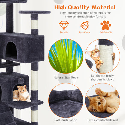 US Local Multi Functional Cat Treehouse Cat Climbing Frame