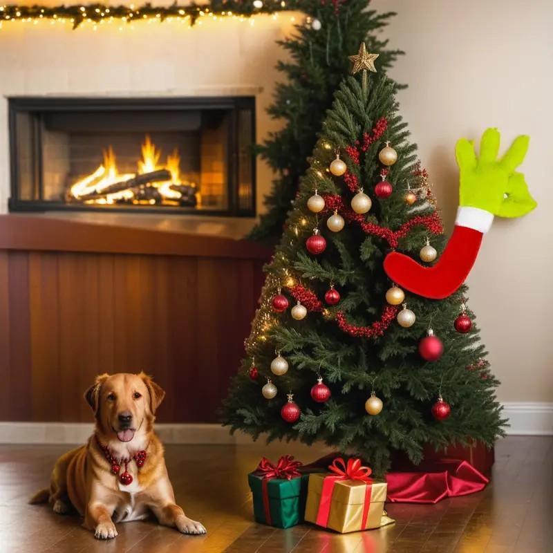 US Local Doll Green Monster Arm Doll Elf Ornaments Christmas Tree Decorations