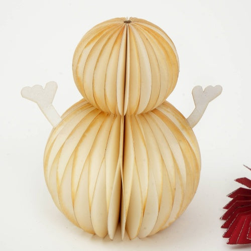 US Local Honeycomb Handmade Paper Snowman - Holiday Decor