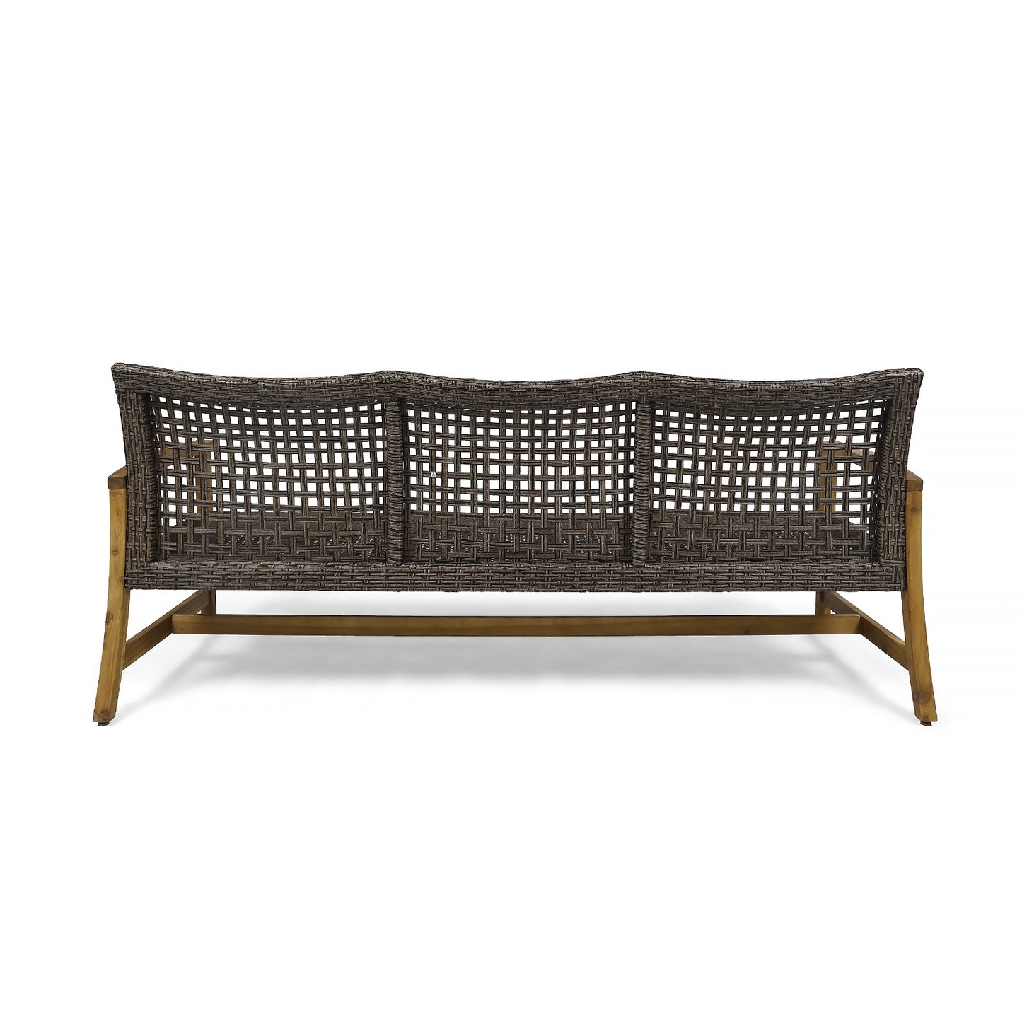 US Local HAMPTON WOOD   WICKER 3 SEATER