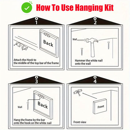 US Local 3-piece Starry Sky Canvas Wall Art Set, Abstract Blue Night Sky Landscape Prints, Wrapped Pine Frames, Classic Decorative Art Style, Modern Indoor Outdoor Wall Hanging Decor, Suitable For Living Room