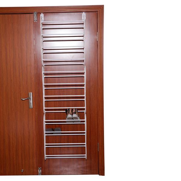 US Local Shoe Rack With 12-tier Door Back