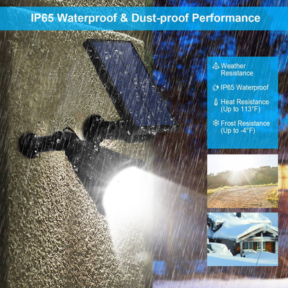 1Pc Solar Powered Spotlight Outdoor Dusk To Dawn Light IP65 Waterproof For Wall Path Lawn Garden Lamp Waterproof