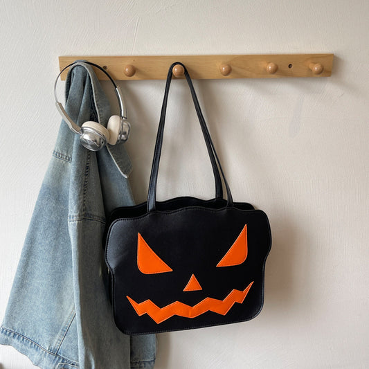 Women's Fashion Halloween Pumpkin Shoulder Messenger Bag