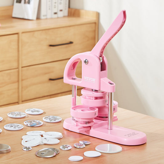 US Local 3-IN-1 Button Maker,  300pcs Button Parts,Button Maker Machine With Panda Magic Book, Ergonomic ArcHandle Punch Press Kit, For Children DIY Gifts