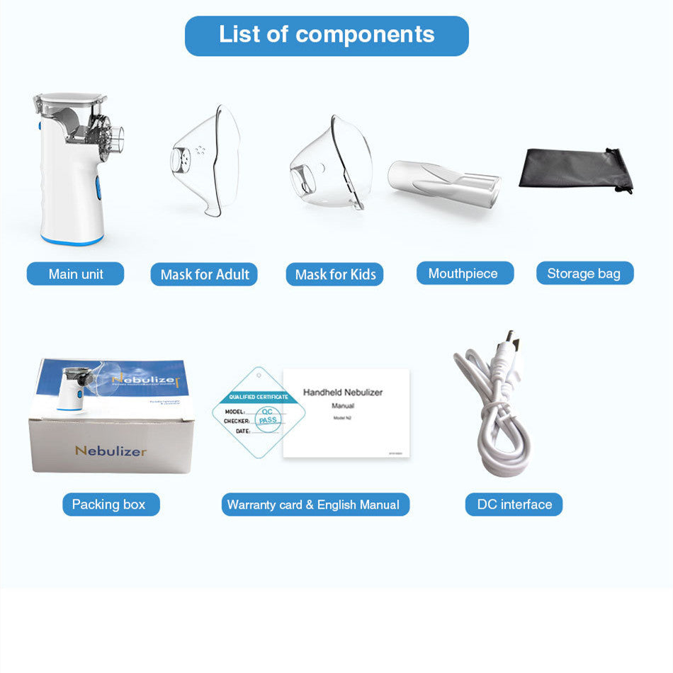 US Local Handheld Home Portable Micro Mesh Nebulizer