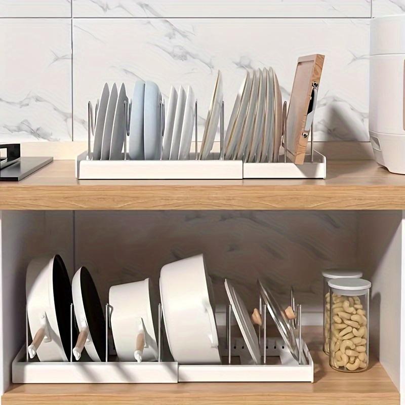 US Local A Retractable Kitchen Storage Rack With Pot Rack, Dish Rack, Drainer And Pull-out Drawer, A Space-saving Storage Solution