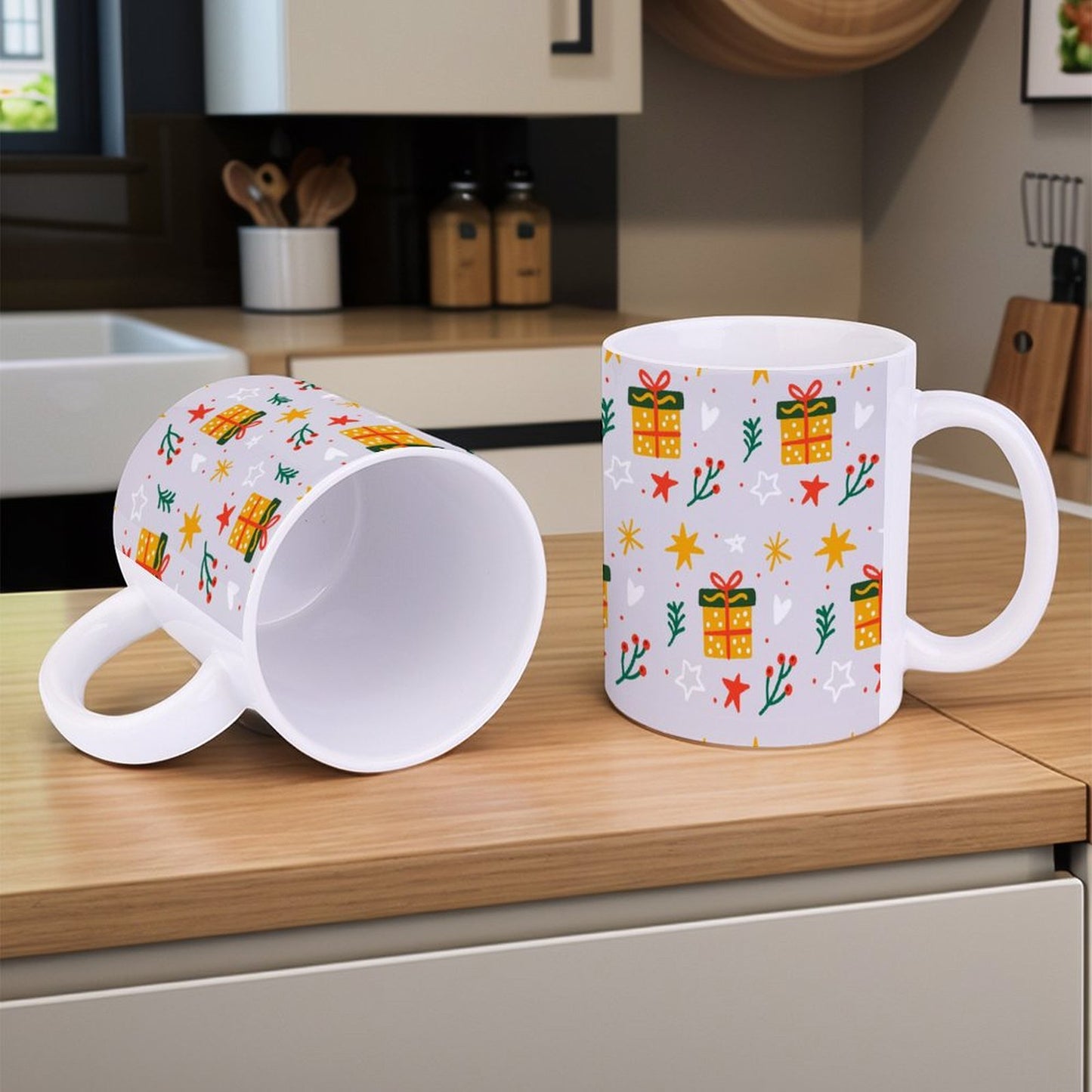 POD US Local White mug with full print, Christmas, Gifts 0020