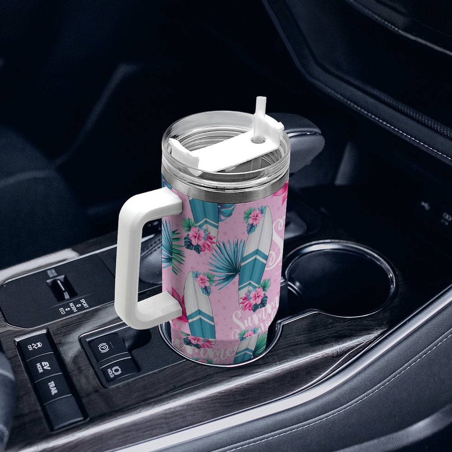 PHDT00446 POD US Local Tumbler 40 oz Large Capacity Car Cup Sailing, Surfing, Tropical, Summer