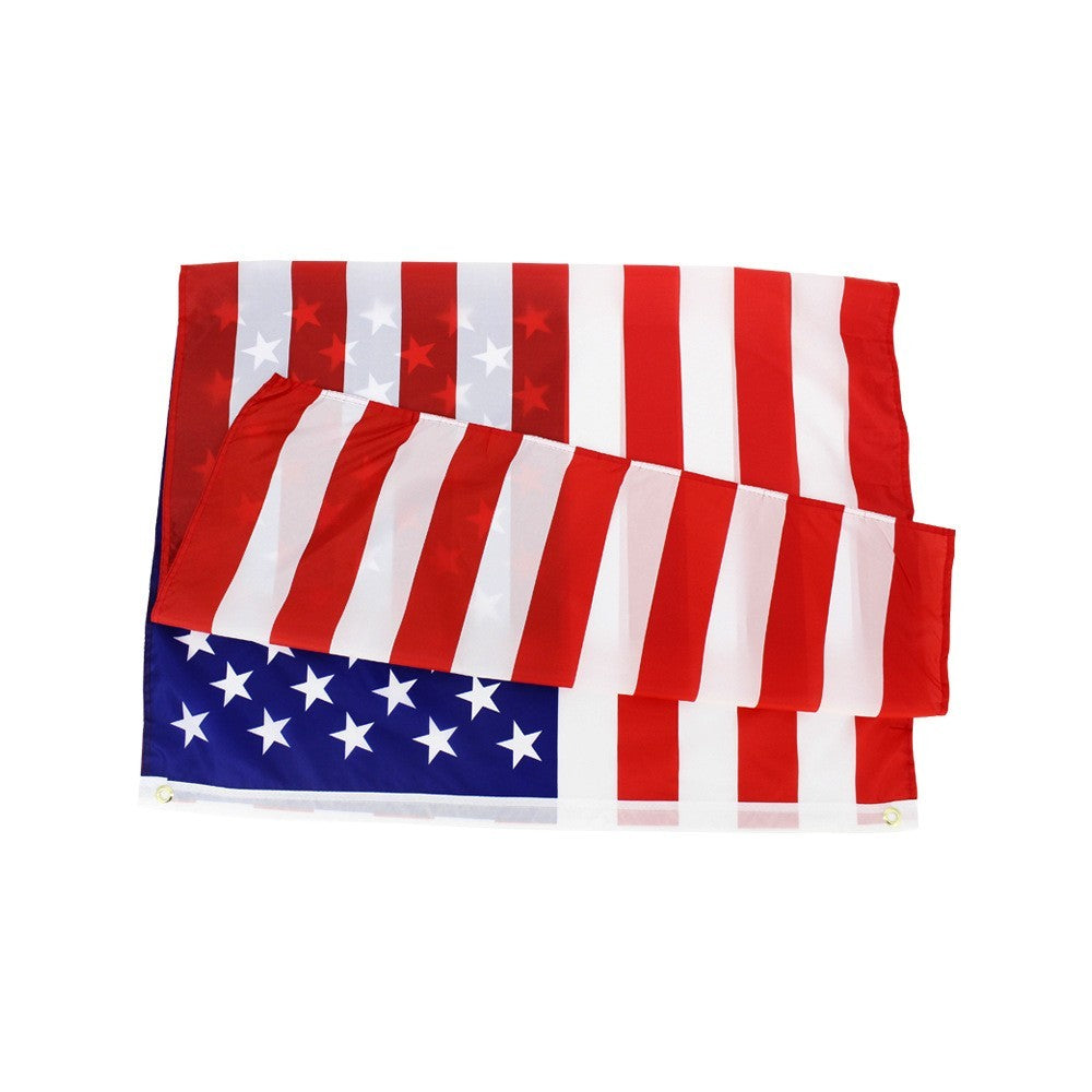 US Local 4X6FT Polyester American Flag 120cmX180cm USA Flag Outdoor Yard Decor Stars Brass Grommets