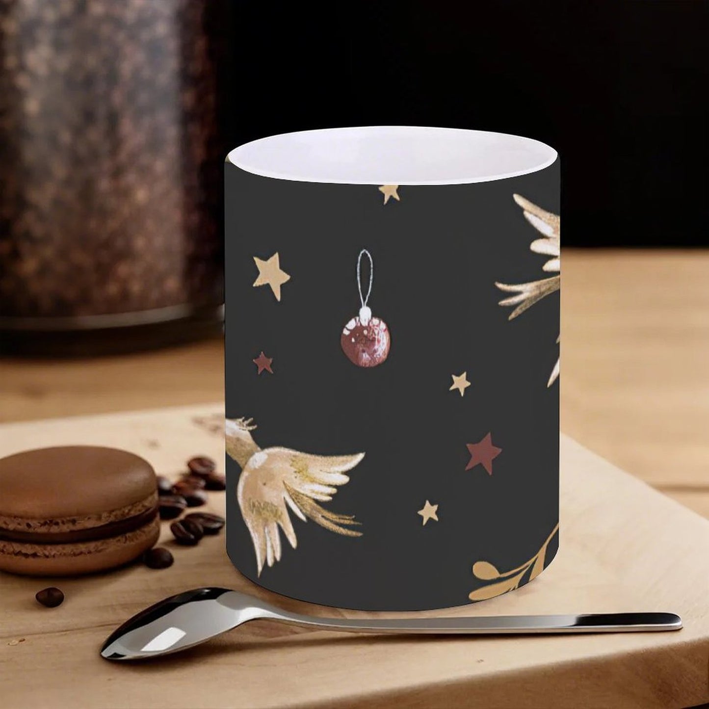 POD US Local White mug with full print, Christmas Bell 0077