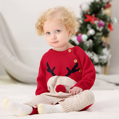 Children's Christmas knitted sweater