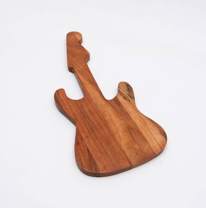 US Local Wooden Platter - Guitar Shape