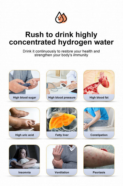 US Local Hydrogen Water Bottle 1.5L Hydrogen Rich Portable Rich Hydrogen Water Generator