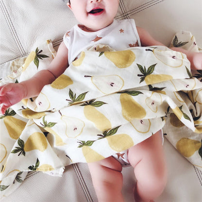 US Local Reactive Printed Bamboo Cotton Gauze Blanket