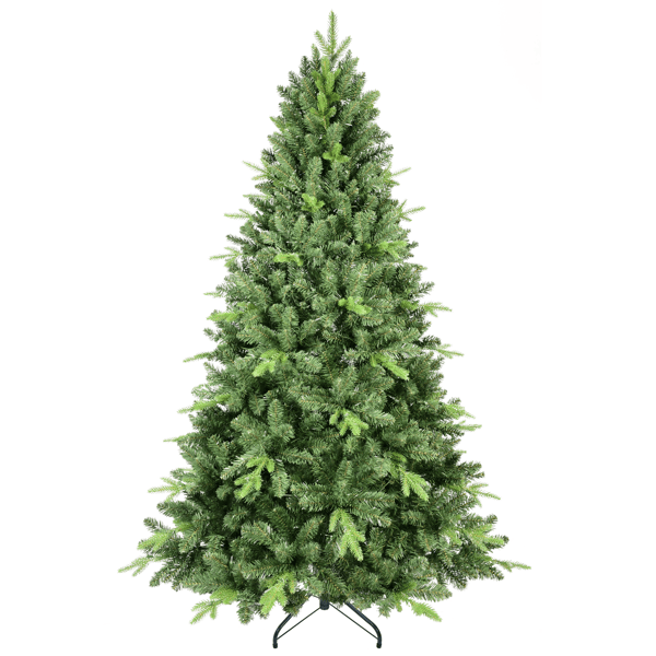 US Local Artificial 4ft Green Christmas Tree With 636PVC Hard Needle Mixed Branch Tips, Memory Wire Iron Wire, Hinged Premium & Foldable Base For Indoor Holiday Decorating