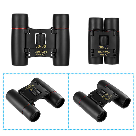 US Local Binoculars 30x60 Zoom Travel Compact Folding Telescope Hunting Day Night Outdoor Small Pocket Binoculars Compact Adults, Mini Kids Binoculars Boys For Bird Watching, Concert Theater Opera
