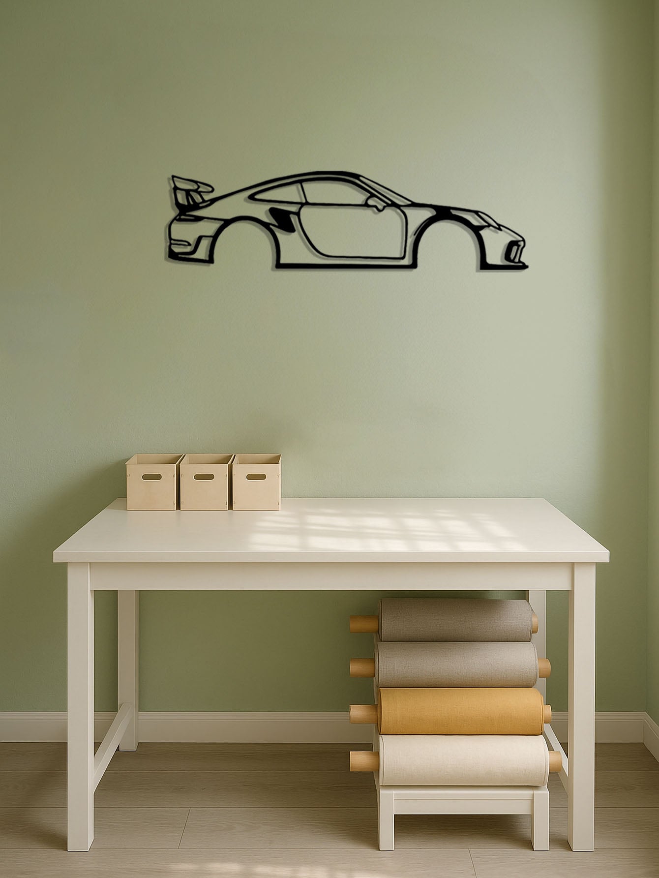 US Local CIFbuy™ Premium Iron Exquisite Unique Metal Wall Adornment - High-Speed Car Art for Children's Rooms, Kindergartens, Living Rooms, Nurseries & Bedrooms, Ideal for Memorable Halloween Look as Wall Scul