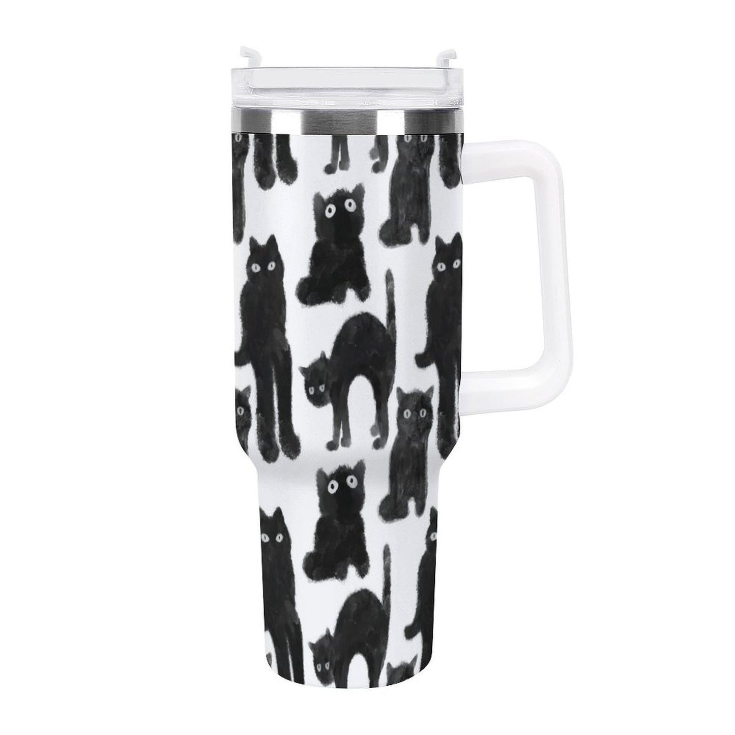 PHDT00228 POD US Local Tumbler 40 oz Large Capacity Car Cup Black Cat