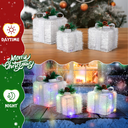 US Local White Christmas Lighting Gift Box