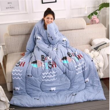 US Local Winter Lazy Quilt with Sleeves