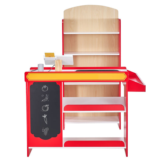 US Local Kids Grocery Store Playset Supermarket Play Toy Set With Cash Register