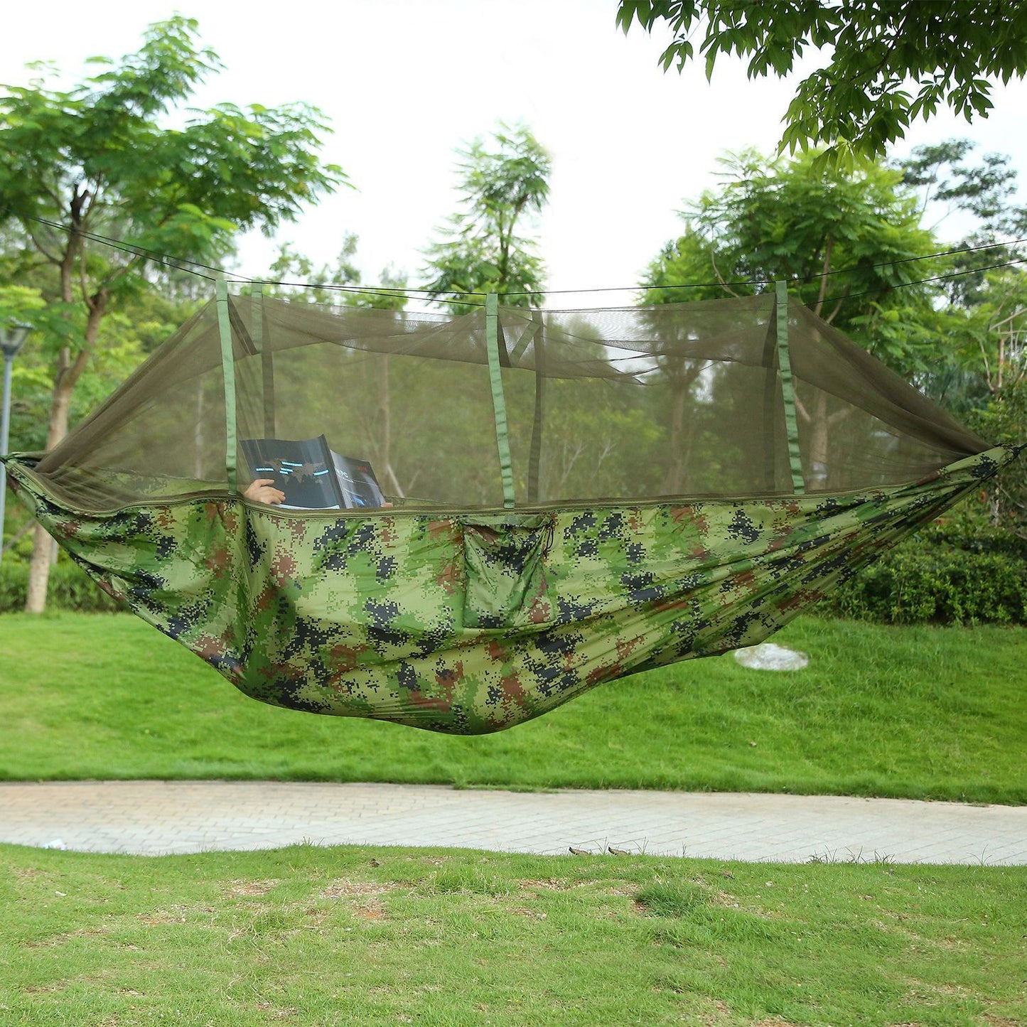 US Local Camping Hammock, Portable Double Hammock With Net