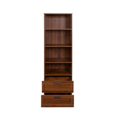US Local Bookshelf With Drawers, 70.87 Tall, 4 Shelf, Modern, Home Office, Living Room, Study