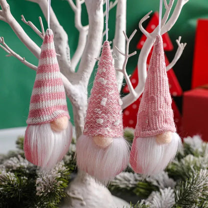 US Local 12 Pcs Christmas Gnomes Hanging Ornaments Tomte Gnomes Plush Decorative Ornaments Faceless Gnome Xmas Tree Hanging Decorative Santa Elf Home Wall Table Decor For Christmas Home