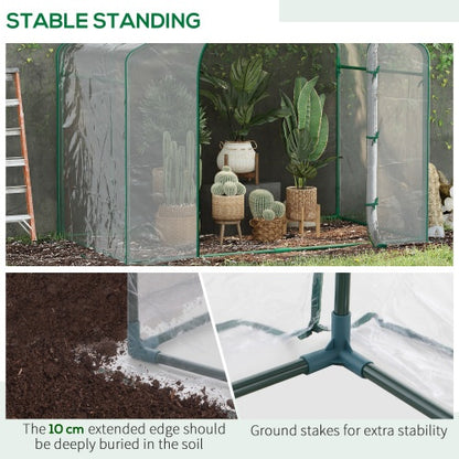 US Local Portable Walk-in Steel Frame Garden Greenhouse
