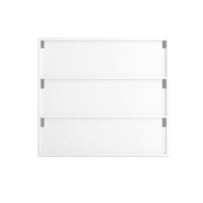 US Local White Glass Door Shoe Box Shoe Storage Cabinet With RGB Led Light