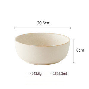US Local Pure Color Matte Ceramic Plate