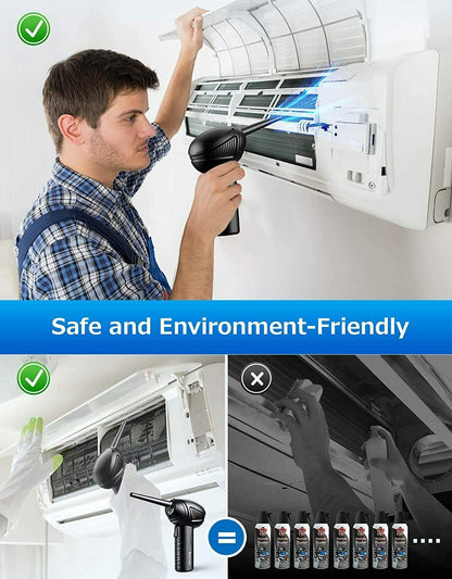 US Local Rechargeable Air Duster Electric Cleaner Cleaning Blower For Car-PC-Keyboard-Pet