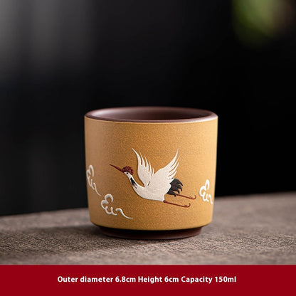 Yixing Purple Sand Pile Painting Personal Cup