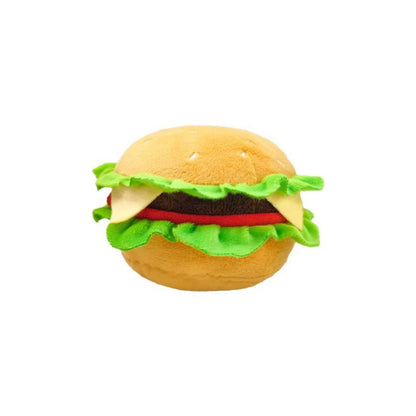 US Local 4-in-1 Fast Food Bucket Dog Toy Set, Squeaky Plush Bucket, Fries, Soda & Burger,