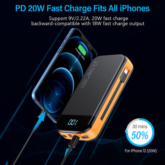 US Local Comes With A 2-wire Digital Display Super Fast Charging Power Bank